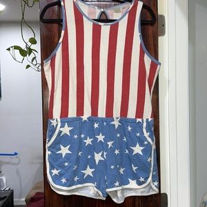 American Flag Romper